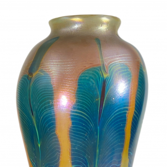 Monumental Peacock Vase